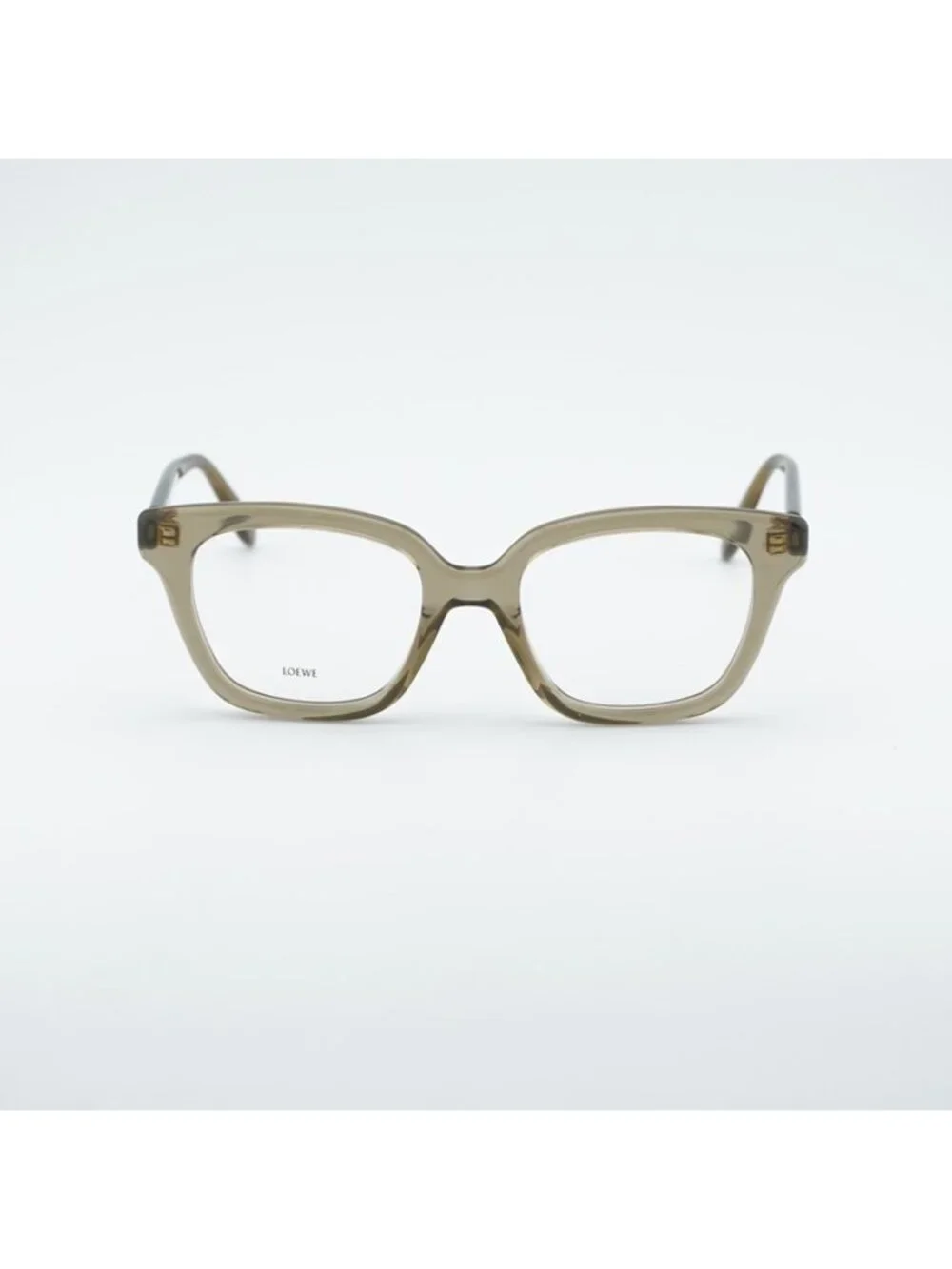 Loewe LW50083I 096 Eyeglasses Shiny Green 51mm Square Frame